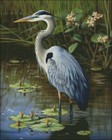 Great Blue Heron 4 - Chart Counted Cross Stitch Patterns Needlework Dmc Color