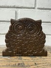 Vintage Owl Napkin Holder Kitchen Wood 1960s Mcm
