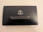 1999 Yellowstone National Park Silver Proof   Bu Dollar Coin Set W box   Coa ogp