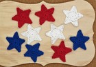 Crochet Independence Day 4th Of July Star Applique Embellishment 9 Pcs