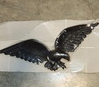 Nip Eagle Wall Plaque 24   vintage Whitehall 1973 Black Paint Cast Aluminum