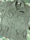 Vtg 1966 Og-107 Poplin Slant Pocket Jungle Jacket Top Vietnam Era Med-short