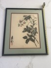 Vintage Lithograph    raspberries    By Hsiung Ping-ming Framed Asian Modern Art Prt