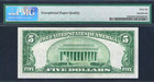 1934-d  5 Silver Certificate   Fr-1654   Wide 1   Pmg Gem Uncirculated 66 Epq