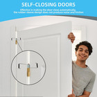 6 Pack Universal Butterfly Spring Door Closer Automatic Closing For Silver