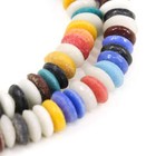 Krobo  recycled  Powder Glass Multicolor Trade Beads
