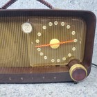 Zenith 5d811 Tube Radio Brown Bakelite Am Portable Vintage Mid Century Works 
