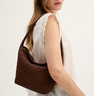New Madewell The Signature Woven Shoulder Bag Leather Handbag New With Tag