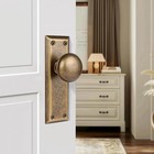2 Pack Single Sided Old Style Dummy Door Knobs Interior  Vintage Antique Bras   