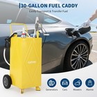 Gas Caddy Storage Tank  portable Gas Fuel Diesel Transfer Tank With Wheel   Pump