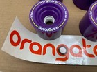 Orangatang In Heat Longboard Wheels  75mm - Purple - 56mm Contact - 83a