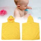 Baby Bathrobe Thick Baby Bath Face Hooded Towel Cartoon Animal Infant Plush
