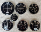7pcs For Bmw 50th Anniversary Steering Wheel Hood Truck Logo Centre Caps Kit