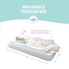 Regalo Inflatable Toddler Travel Bed With Safety Rail Bumpers  Portable Toddler