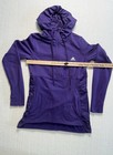 Adidas Women   s Climawarm Hoodie Purple Half Zip Pullover Jacket Size M