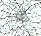 Texas Map Washington County Brenham Burton Carmine Somerville Lake Highway Tx