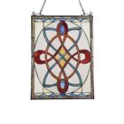 Stained Glass Tiffany Style Victorian Design Hanging Window Panel Suncatcher