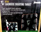 New   Sealed Franklin Sports 6  X 6  Lacrosse Shooting Target Training Aid Nib