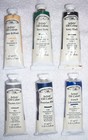 Lot Of 6 Winsor Newton Oil Paint Assorted Colors 37ml Tube Vintage Stock Lot C