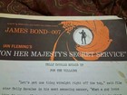  on Her Majesty   s Secret Service  Original 1969 Press Notes James Bond 007 Rare