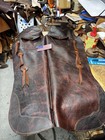 Western  Cowboy Batwing Show Chaps - Custom-made In Usa  Bison Leather