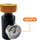 Paintball Co2 Tank Adapter With 3000psi Gauge Universal Paintball Remote Fill