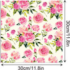24 Sheets Floral Pattern Paper Watercolor Flower Scrapbook Paper 12  X 12  Water