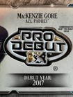 Rare Jersey   Match Mackenzie Gore Rc 2018 Pro Debut 25 99 Medallion Dd-mg