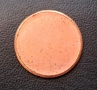 Blank Lincoln Cent   Penny Planchet Error Coin  1001 Coin On Right Is Example 