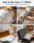 16 Pack Travel Vacuum Bags With Upgraded Rechargeable Pump  4 Sizes Space