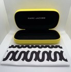 Marc Jacobs Sunglasses Case Eyeglass Hard Case And Cleaning Cloth  Yellow