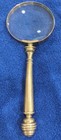 11  X 4  Magnifying Glass Hand Held Brass Unbranded Vintage antique Pre-owned 