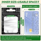 100pcs Black Mylar Bags  Resealable Smell Proof Small Zip Goodie Bag