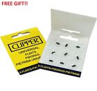 4 X Clipper Lighters Metallic Triple Gradient Design Full Size Refilable Set