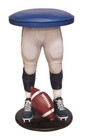 Football Stool - Sports Bar Stool Football Player In Blue And White Uniform