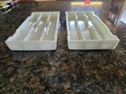 Vintage Milk Glass Dental Tool Tray With 6 Sections American Cabinet Co  18 Usa