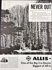 Allis-chalmers Never Out Of The Woods Vintage 2 Page Print Ad 1946