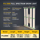 2000w Led Grow Light Full Spectrum 4x4ft Coverage Dimmable Indoor Hydroponic Veg