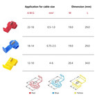 50 300pcs T-taps Electric Wire Cable Crimp Connectors Quick Splice Terminals Kit