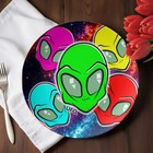 Ufo Alien Rainbow Mesh 10    Plate By Gt Artland