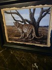 Leopard Cat Original Pastel Art Frame 11 1 2 X 9 1 2 Inches