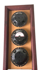 Sunbeam Wall Weather Station Dial Analog Thermometer Barometer Hygrometer Wood