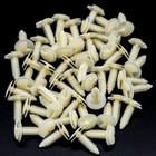 50pcs Natural Nylon Mechanical Fasteners Fits Multiple Gm Models 1982-1996