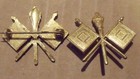 One Wwi Era Us Army Officer Signal Corps Collar Insignia Pin Dress Gilt 1903-20