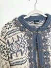 Vintage Dale Of Norway Sweater Fair Isle Wool Knit Cardigan Size 48