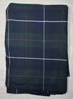 Ralph Lauren Millbrook Tartan Queen Blue   Green Plaid Bedskirt W Box Pleats 15   