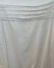 2 Adrien Lewis Ny Solid White Pleated King Cotton Pillow Shams Euc 