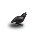 Primitive Baby Realistic Decorative  Cast Iron Raven Crow Black Bird Corvid