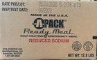 Apack Mre Ready To Eat Reduced Sodium - Case Of 12  6 25 Insp Date  Apack A Pack