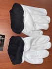 Thin Leather Police Search Driving Fleece Lined Warm Gloves Size Small